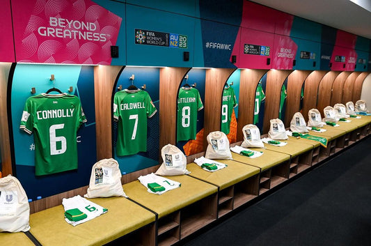 Triton Sports Font on Ireland's 2023 Women's World Cup Kits