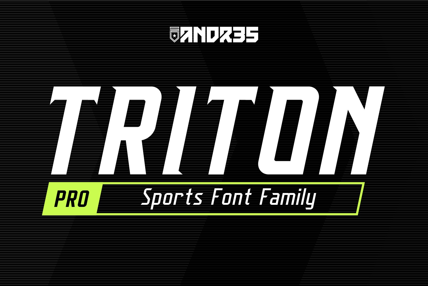 Triton: Leading Sports Font Family - Main Image