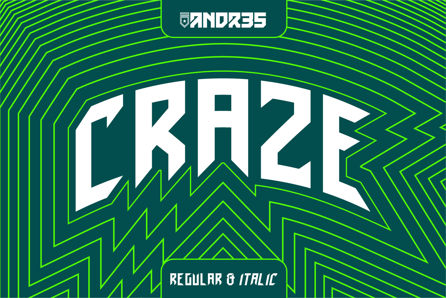 Craze Pro Typeface