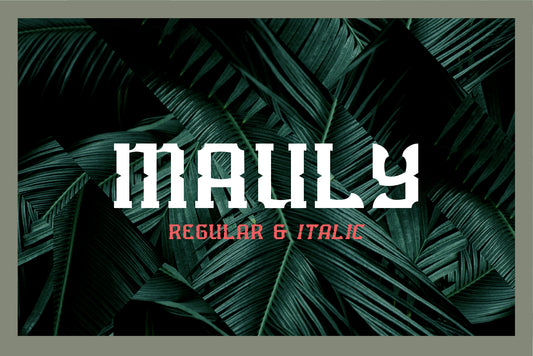 Mauly Typeface