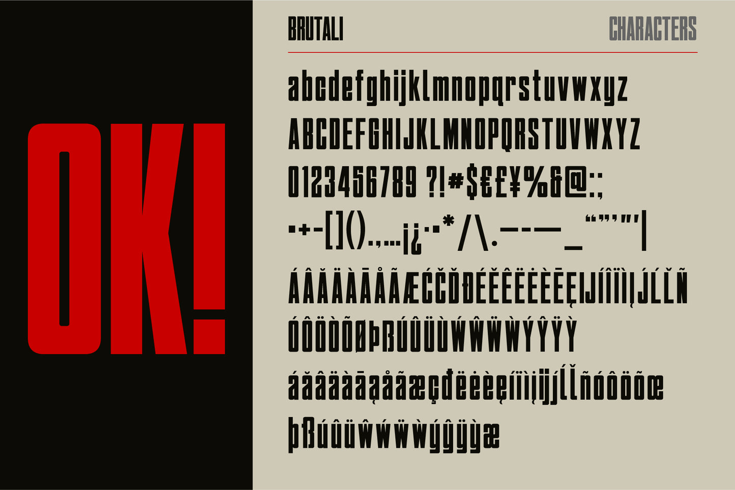 Brutali: Brutalist Display Font