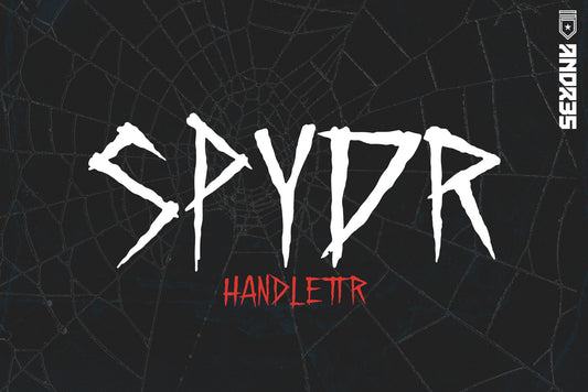 SPYDR: Hand-drawn Display font