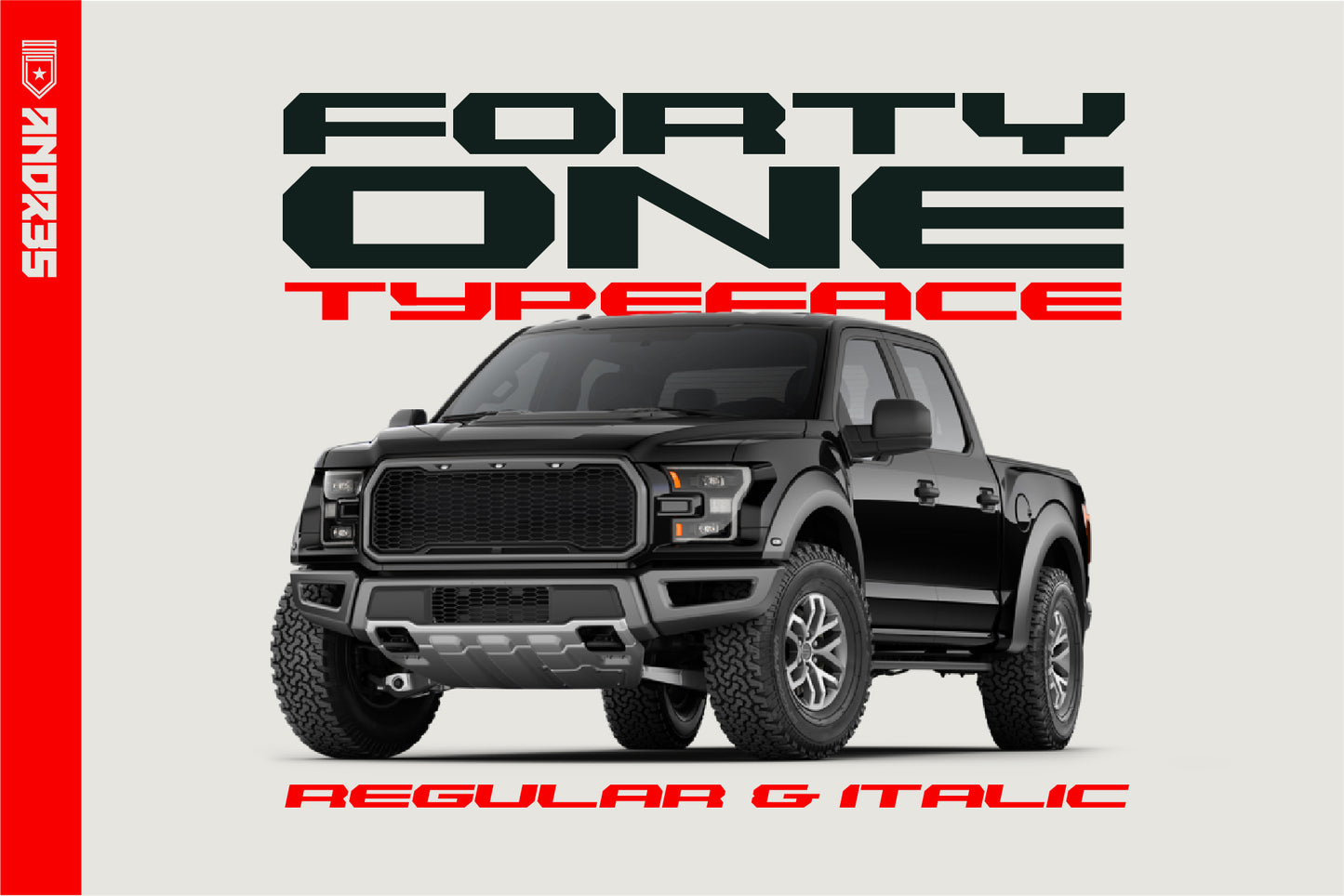 Forty One Car Font