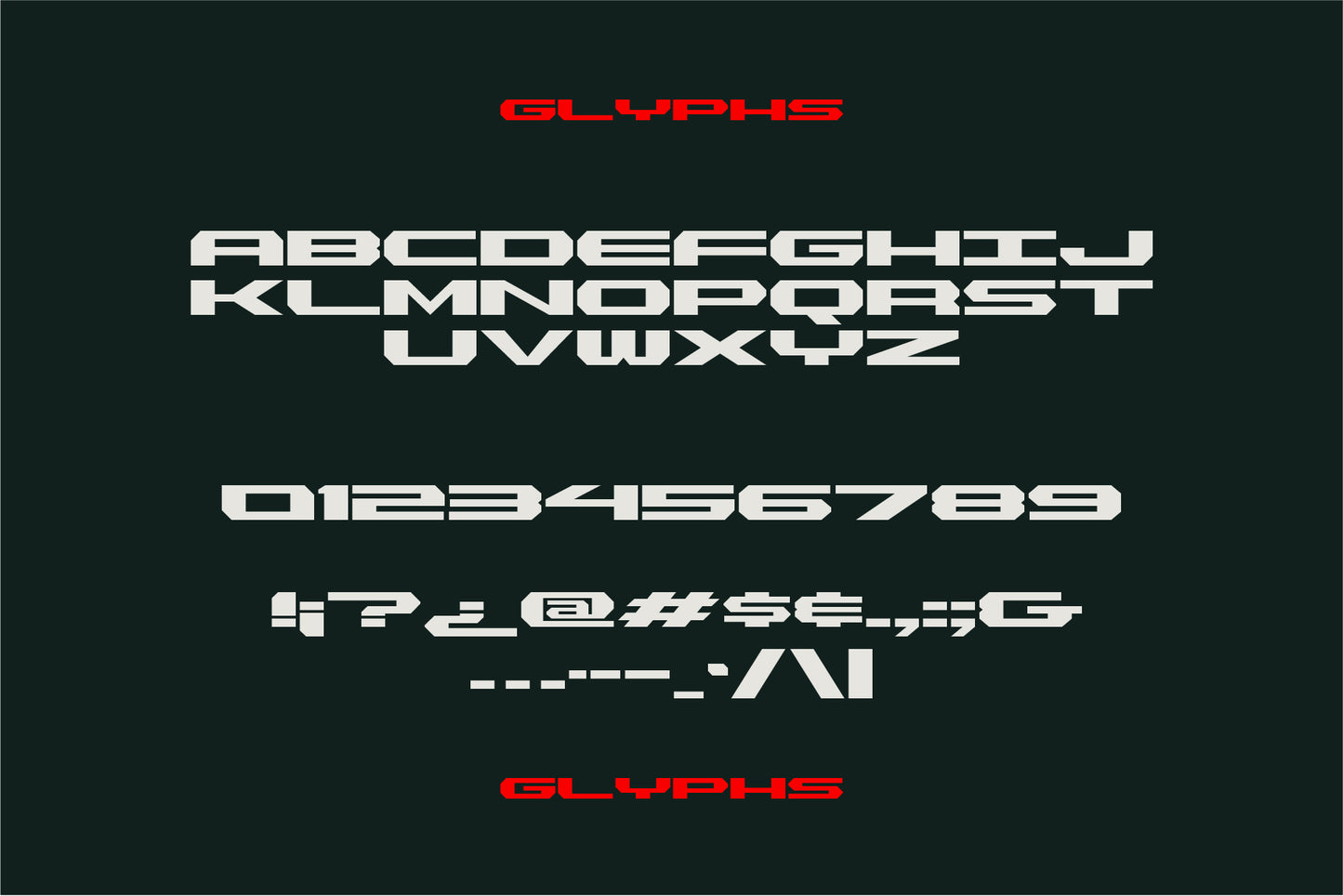 Forty One Car Font