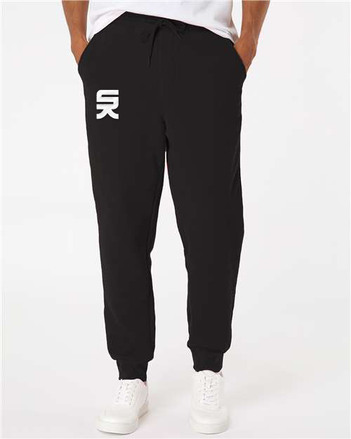 SK Midweight Jogger fleece in Black / SK logo embroidered