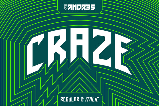 Craze Pro Typeface