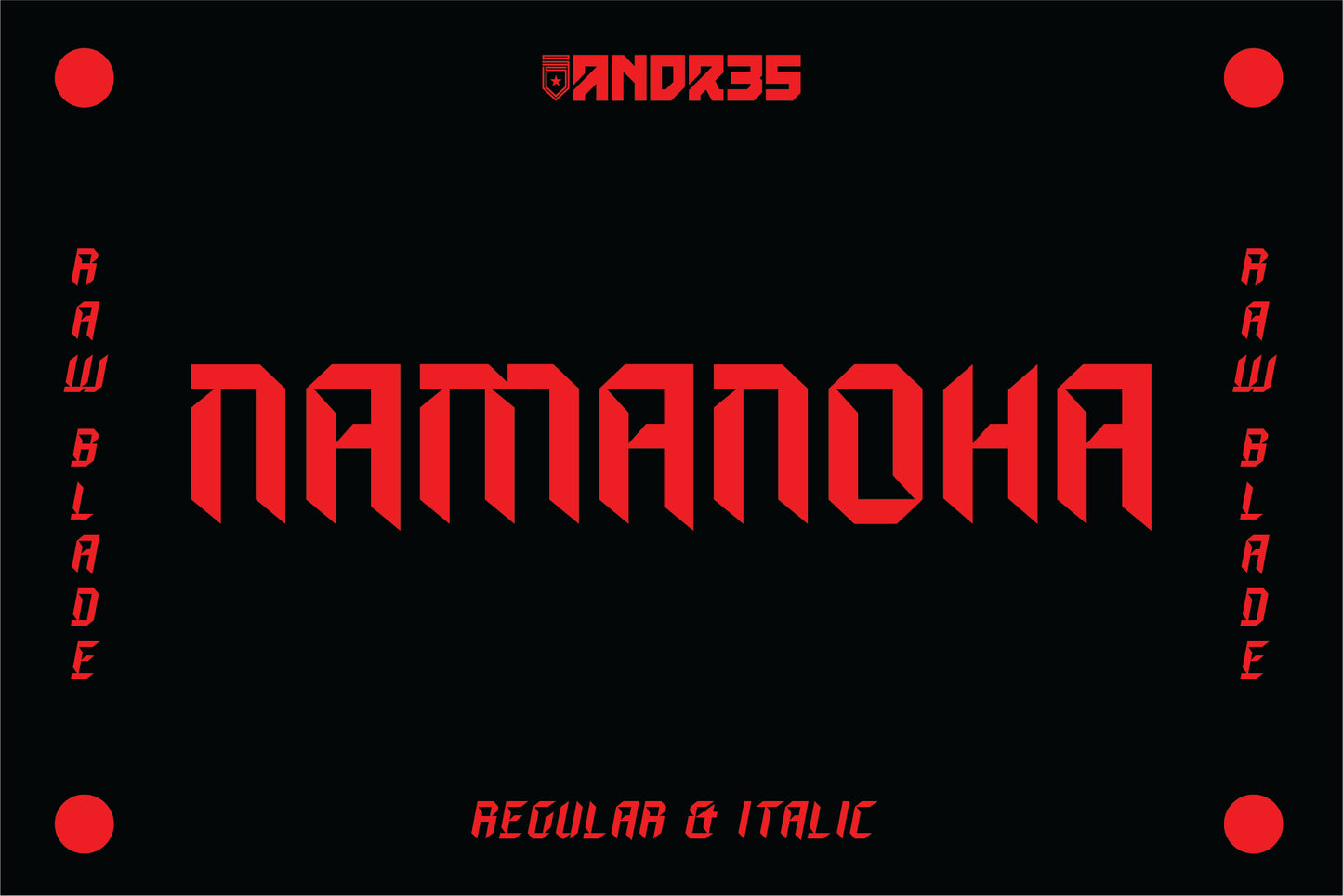 Namanoha Typeface