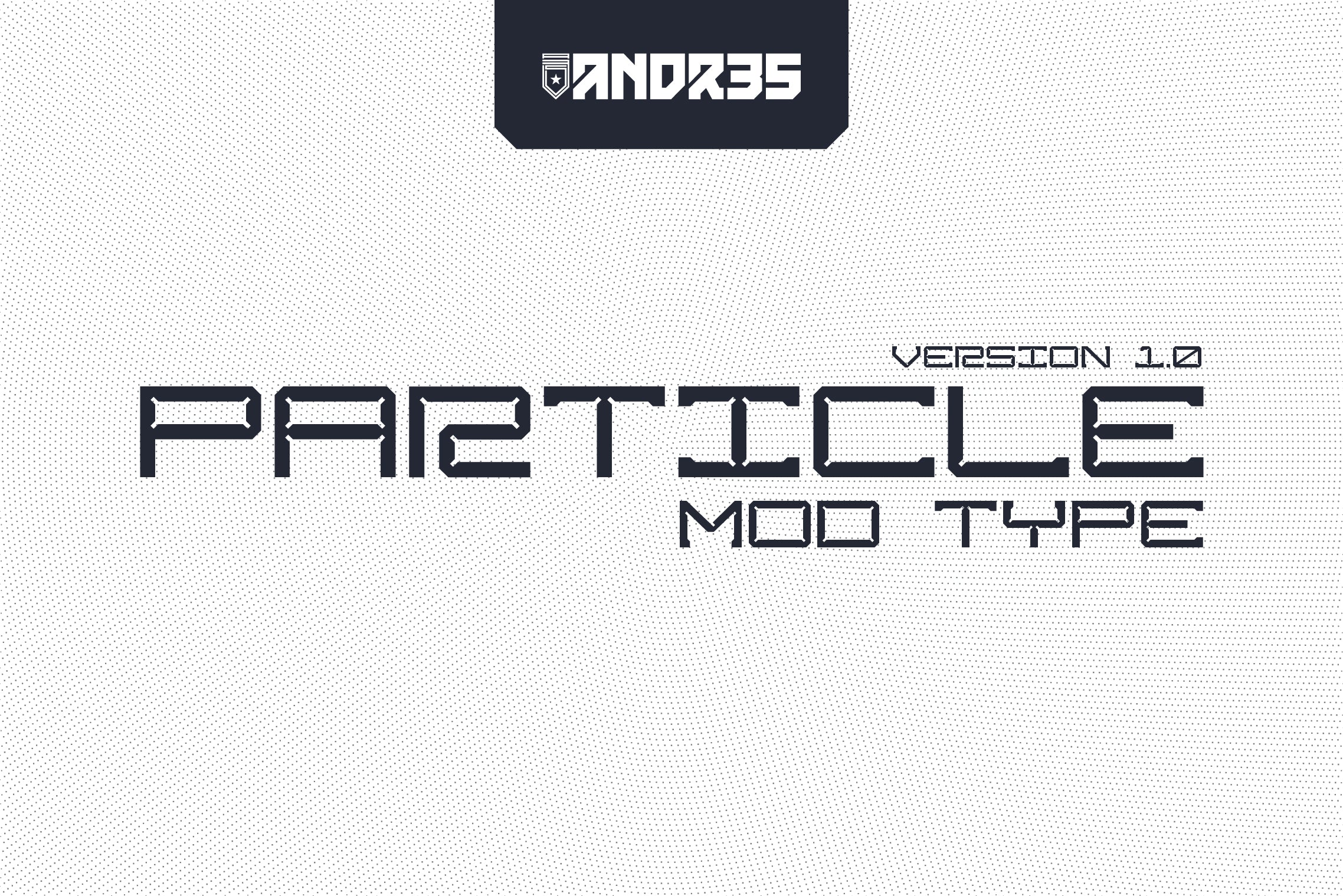 Particle Lettering Particle: Modular streetwear font – ANDR35