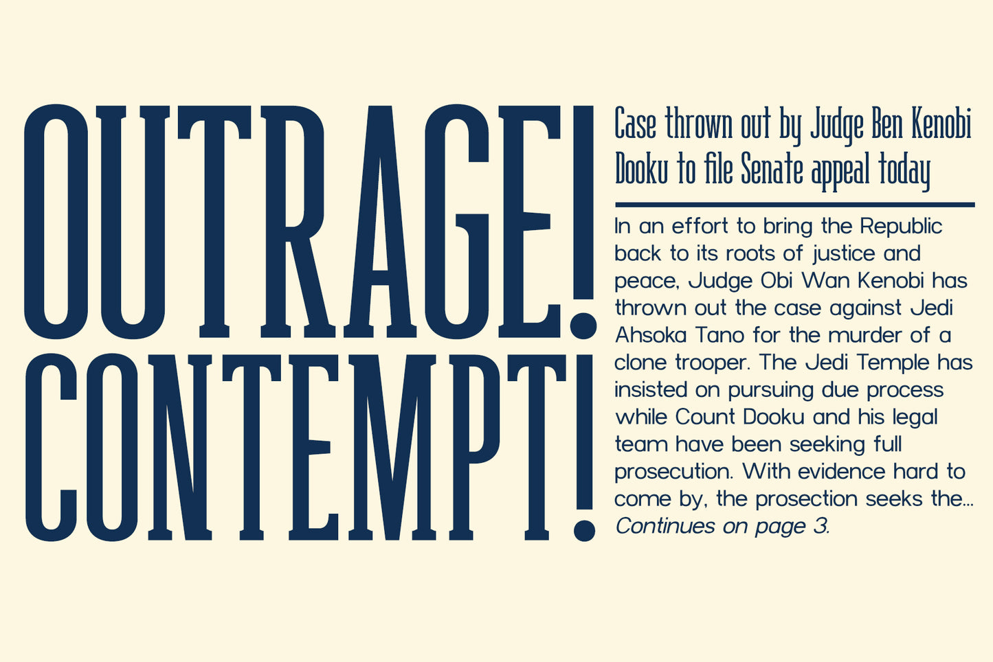 Executor Typeface